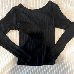 Victoria’s Secret Sport Open Back Ribbed Long Sleeve Shirt